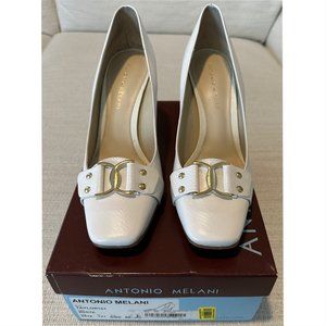 Antonio Melani "Taylor 101" White Heels, Size 9, NWT